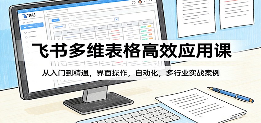 飞书多维表格高效应用课：从入门到精通，界面操作，自动化，多行业实战案例